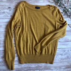 The Limited Light weight sweater- mustard yellow